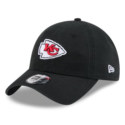 Kansas City Chiefs New Era Women's Throwback EVG Casual Classic Adjustable Hat - Black