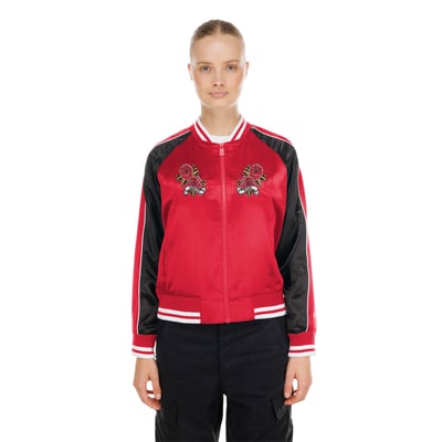  Kansas City Chiefs New Era Women's Lifestyle Satin Jacket - Red