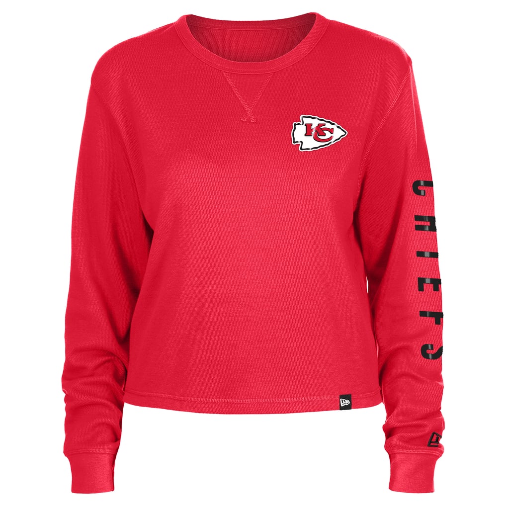 Women's New Era Red Kansas City Chiefs Sport Night Thermal Long Sleeve ...