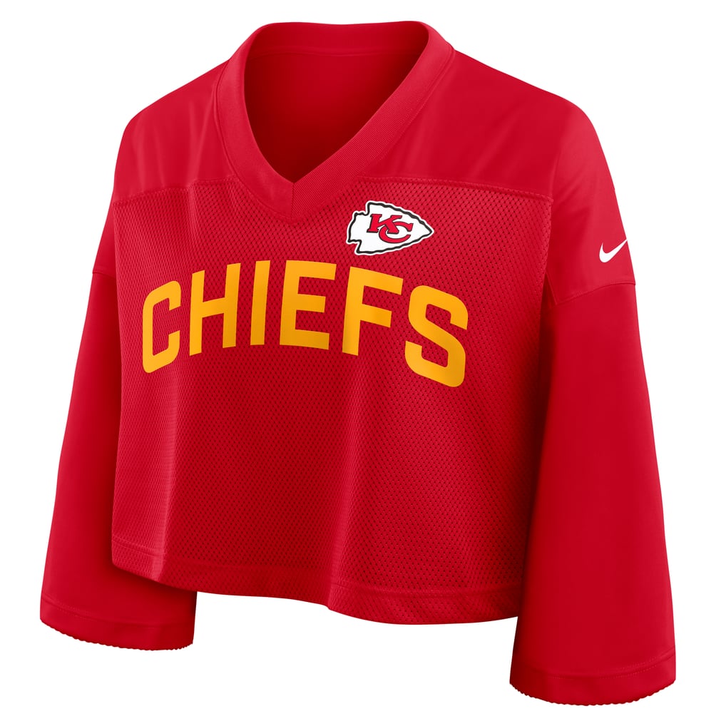 Women's Nike Red Kansas City Chiefs Primetime Cropped Mesh Dri-FIT ...