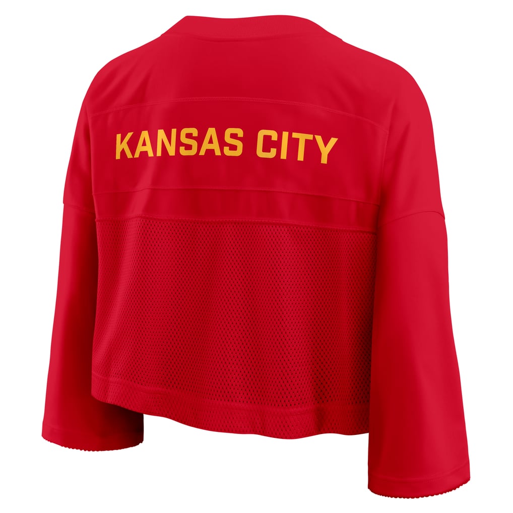 Women's Nike Red Kansas City Chiefs Primetime Cropped Mesh Dri-FIT ...