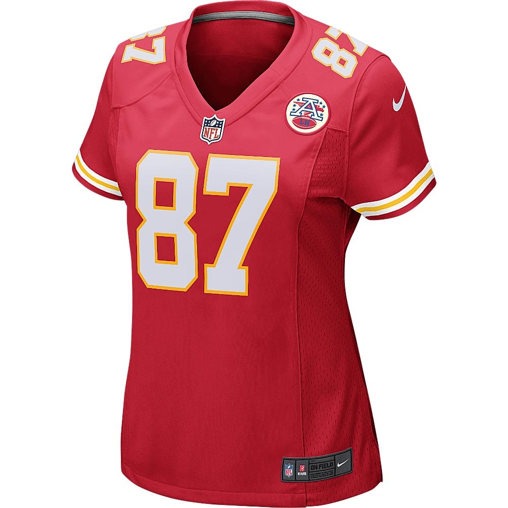 Women's Nike Travis Kelce Red Kansas City Chiefs Game Player Jersey