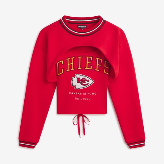  Kansas City Chiefs Off Season x NFL Women's Fleece Shrug Cami - Red