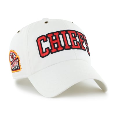 Kansas City Chiefs Stoney Clover Lane x '47 Women's Overlay Clean Up Adjustable Hat - White