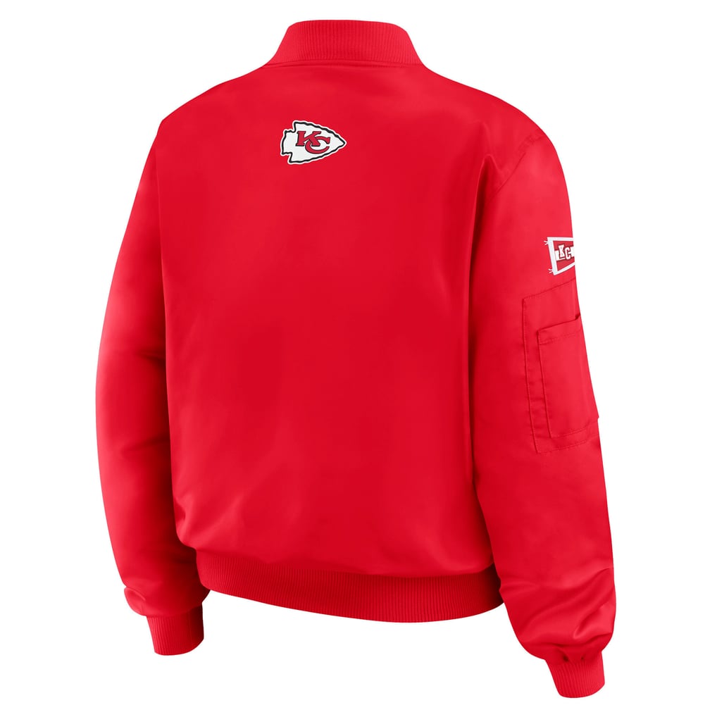 Women's Kansas City Chiefs WEAR by Erin Andrews Red Patch Full-Zip ...