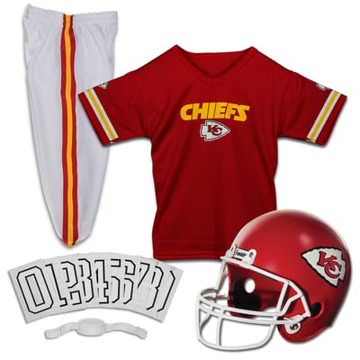 Kansas City Chiefs Franklin Sports Youth NFL Deluxe Uniform Set - Red
