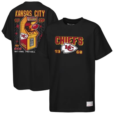  Kansas City Chiefs Mitchell & Ness Youth Retro Arcade T-Shirt - Black
