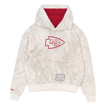  Kansas City Chiefs Mitchell & Ness Youth Ghosted Hoodie - White