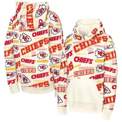 Kansas City Chiefs Outerstuff Youth Shake & Bake Hoodie - Cream
