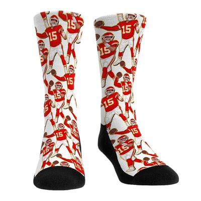 Patrick Mahomes Kansas City Chiefs Rock Em Youth Player Celebration Crew Socks