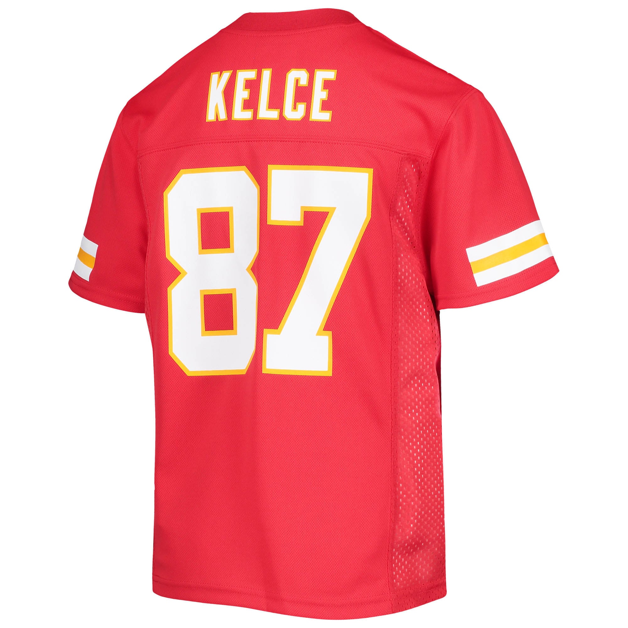 Youth Travis Kelce Red Kansas City Chiefs Replica Jersey