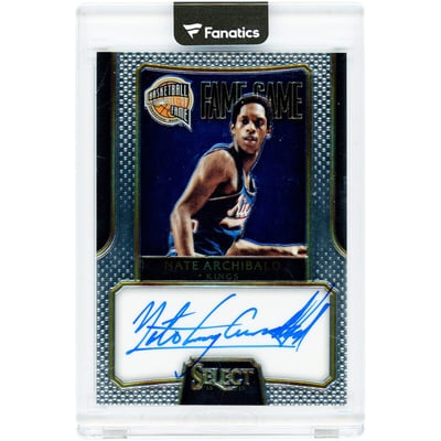 Nate Archibald Kansas City Kings Autographed 2014-15 Panini Select Fame Game Signatures #FG-NA #91/149 Card