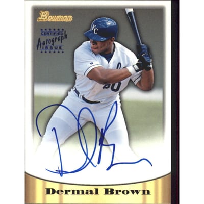 1998 Bowman Certified Blue Autographs #51 Dermal Brown