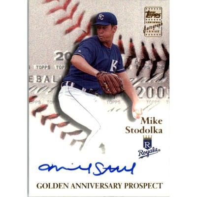 2001 Topps Golden Anniversary Autographs #GAAMJS Mike Stodolka G1