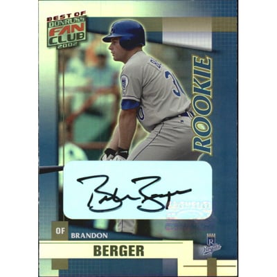 2002 Donruss Best of Fan Club Autographs #223 Brandon Berger/500*