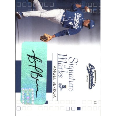 2002 Donruss Originals Signature Marks #26 Angel Berroa/200