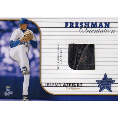 2002 Leaf Rookies and Stars Freshman Orientation #19 Jeremy Affeldt Shoe