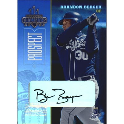 2003 Donruss Champions Autographs #127 Brandon Berger/325