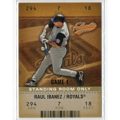 2003 Fleer Authentix Standing Room Only #35 Raul Ibanez