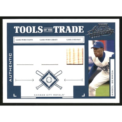 2004 Absolute Memorabilia Tools of the Trade Material Trio #TT15 Angel Berroa/100