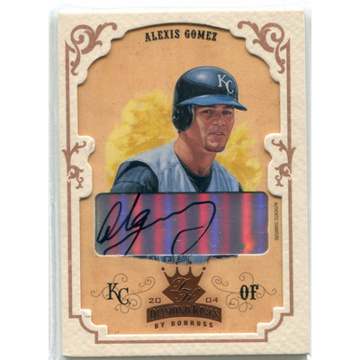 2004 Diamond Kings DK Signatures Framed Bronze #96 Alexis Gomez/50