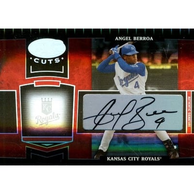 2004 Leaf Certified Cuts Marble Signature Red #97 Angel Berroa/50