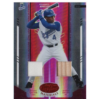 2004 Leaf Certified Materials Mirror Combo Red #13 Angel Berroa Bat-Pants