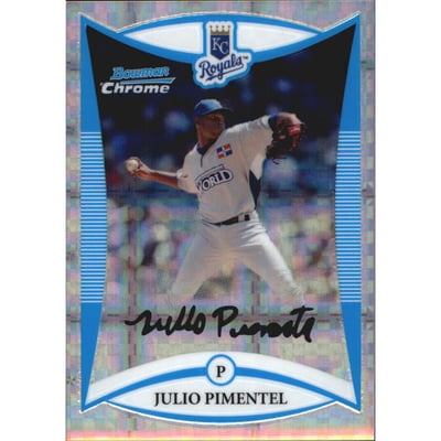 2008 Bowman Chrome Draft Prospects X-Fractors #BDPP74 Julio Pimentel FG
