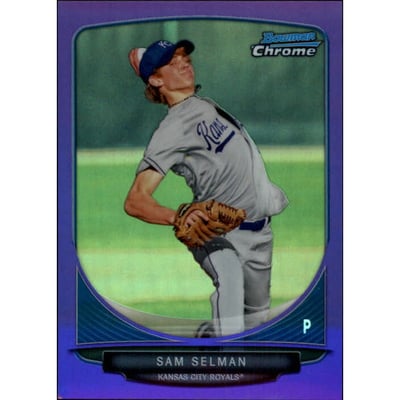 2013 Bowman Chrome Prospects Purple Refractors #BCP110 Sam Selman