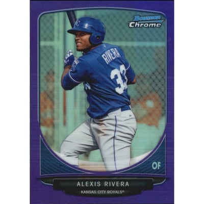 2013 Bowman Chrome Prospects Purple Refractors #BCP141 Alexis Rivera