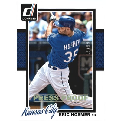 2014 Donruss Press Proofs Gold #131 Eric Hosmer