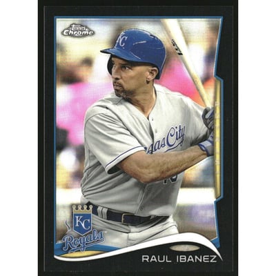 2014 Topps Chrome Update Black Refractors #MB28 Raul Ibanez