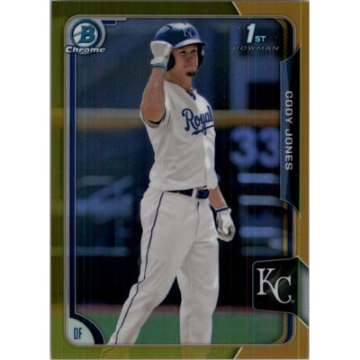2015 Bowman Chrome Draft Gold Refractors #134 Cody Jones