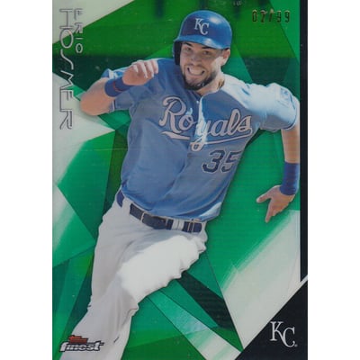 2015 Finest Green Refractors #15 Eric Hosmer