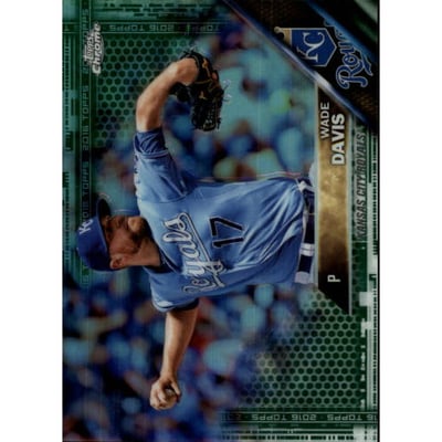 2016 Topps Chrome Green Refractors #189 Wade Davis