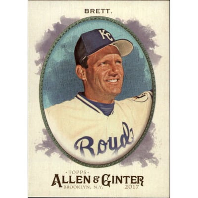 2017 Topps Allen and Ginter Hot Box Foil #252 George Brett
