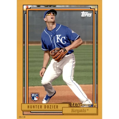 2017 Topps Archives 5x7 Gold #291 Hunter Dozier