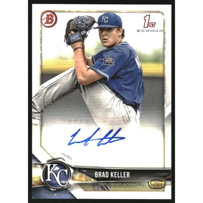 2018 Bowman Prospect Autographs #PABK Brad Keller