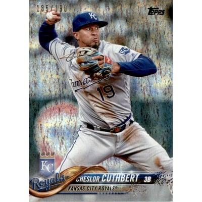 2018 Topps Factory Set Foilboard #72 Cheslor Cuthbert