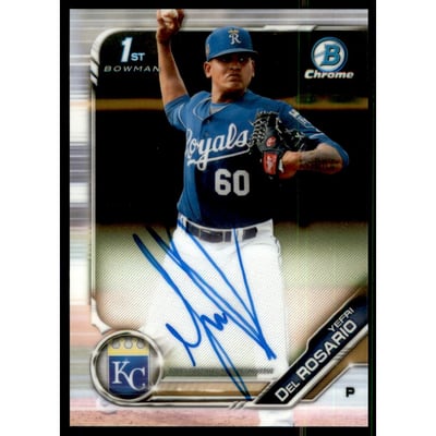 2019 Bowman Chrome Prospect Autographs #CPAYDR Yefri Del Rosario