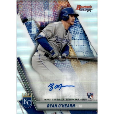 2019 Bowman's Best Best of '19 Autographs Refractors #B19ROH Ryan O'Hearn