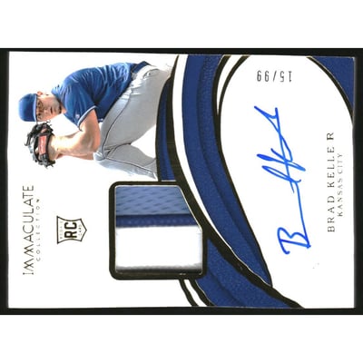 2019 Immaculate Collection #8 Brad Keller JSY AU/99 RC
