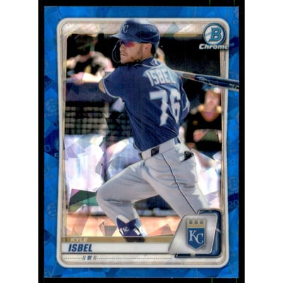 2020 Bowman Chrome Draft Sapphire #BD182 Kyle Isbel