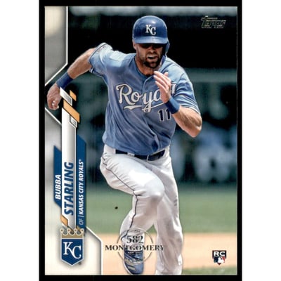 2020 Topps Factory Set 582 Montgomery Club #74 Bubba Starling