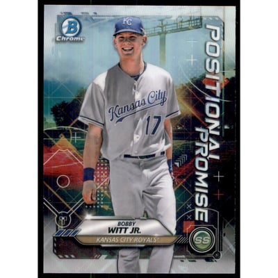 2021 Bowman Chrome Positional Promise Refractors #POSBW Bobby Witt Jr.