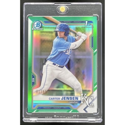 2021 Bowman Draft Chrome Green Refractor #BDC-106 Carter Jensen /99