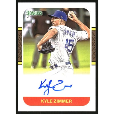 2021 Donruss Retro '87 Signatures #94 Kyle Zimmer