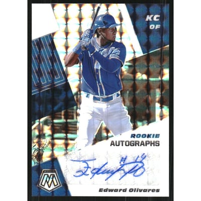 2021 Panini Mosaic Rookie Autographs Mosaic #3 Edward Olivares