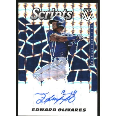 2021 Panini Mosaic Scripts #45 Edward Olivares
