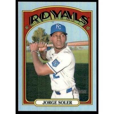 2021 Topps Heritage Chrome Refractors #165 Jorge Soler